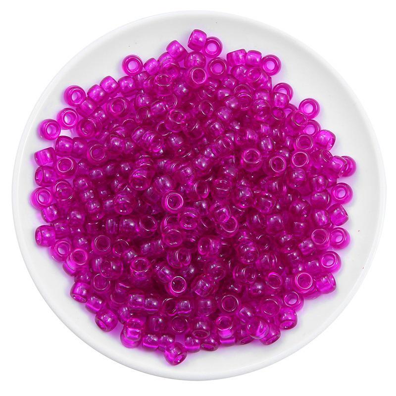 Акриловые бочкообразные бусины с большим отверстием 9x6 мм для изготовления браслетов своими руками