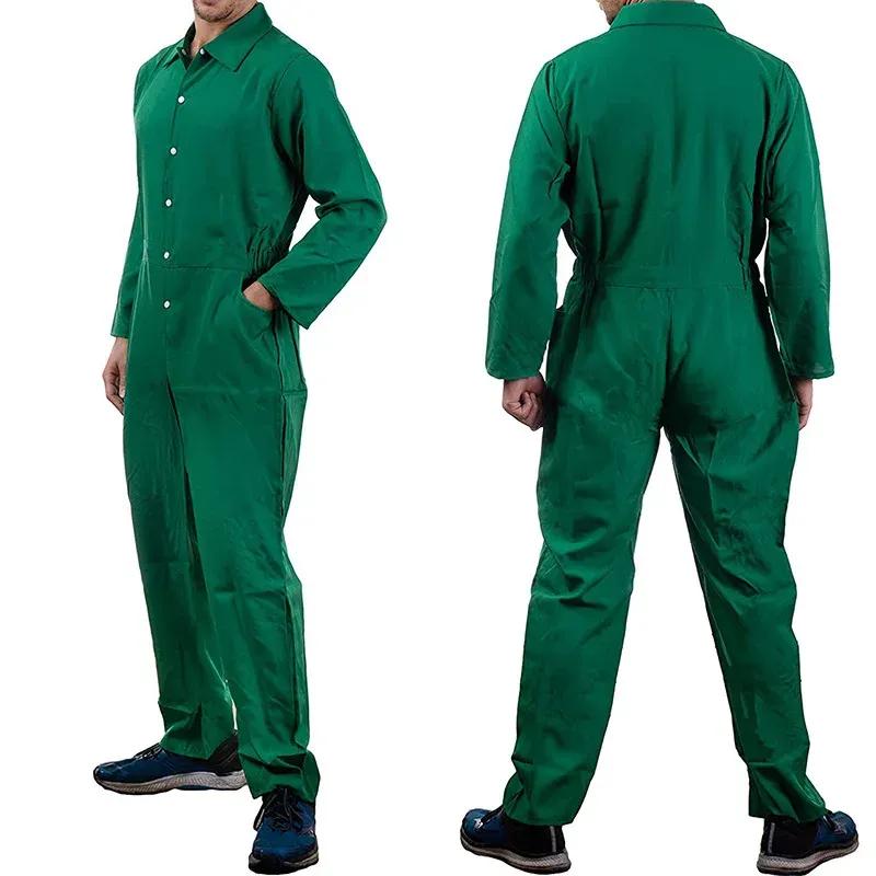 2026 New Arrival Men Women Halloween Overall Costume Prisoner Red Orange Jumpsuit Men's Cosplay Uniform Horror Movie