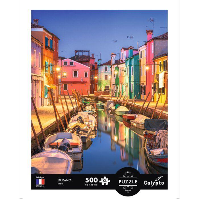 Puzzle - SENTOSPHERE - Calypto - 500 pieces XL - Burano Italie - Des 8 ans