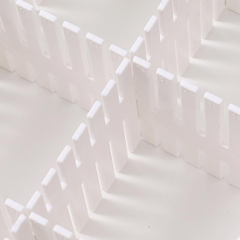 pink 10pcs 37*7cm DIY Adjustable Storage Partition Board Plastic Drawer Divider Combination Partition Board Space-saving Division Organizer