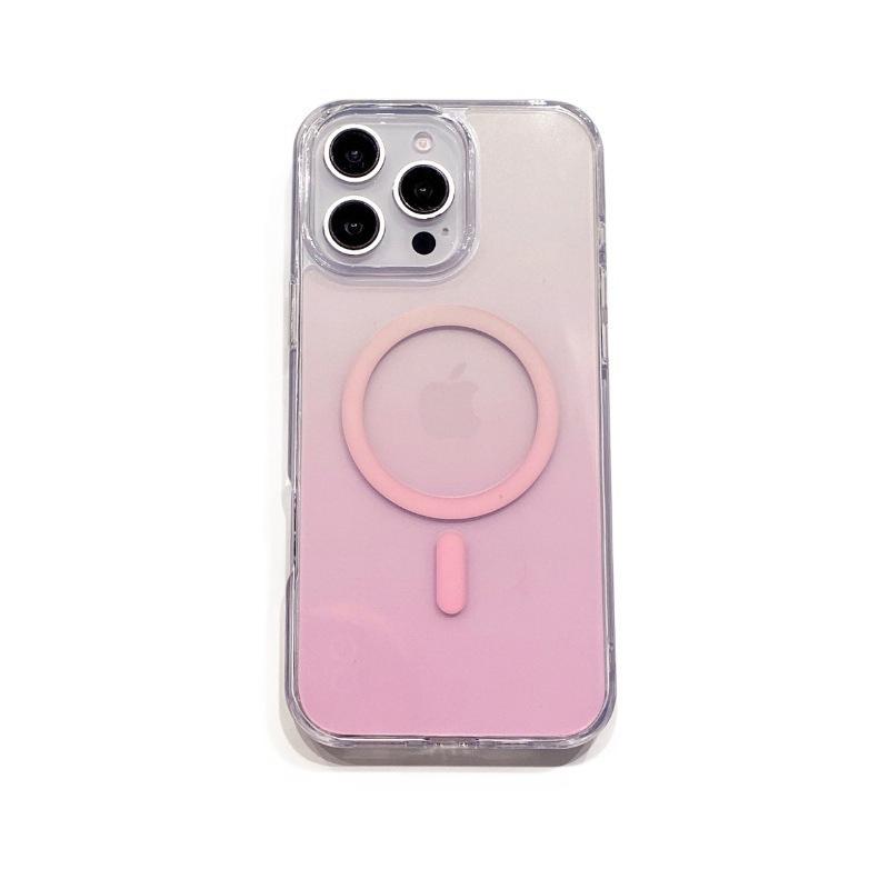 Подходит для iPhone17 цветной градиентный магнитный чехол для мобильного телефона Apple 16promax креативная простота 15 противоударный прозрачный