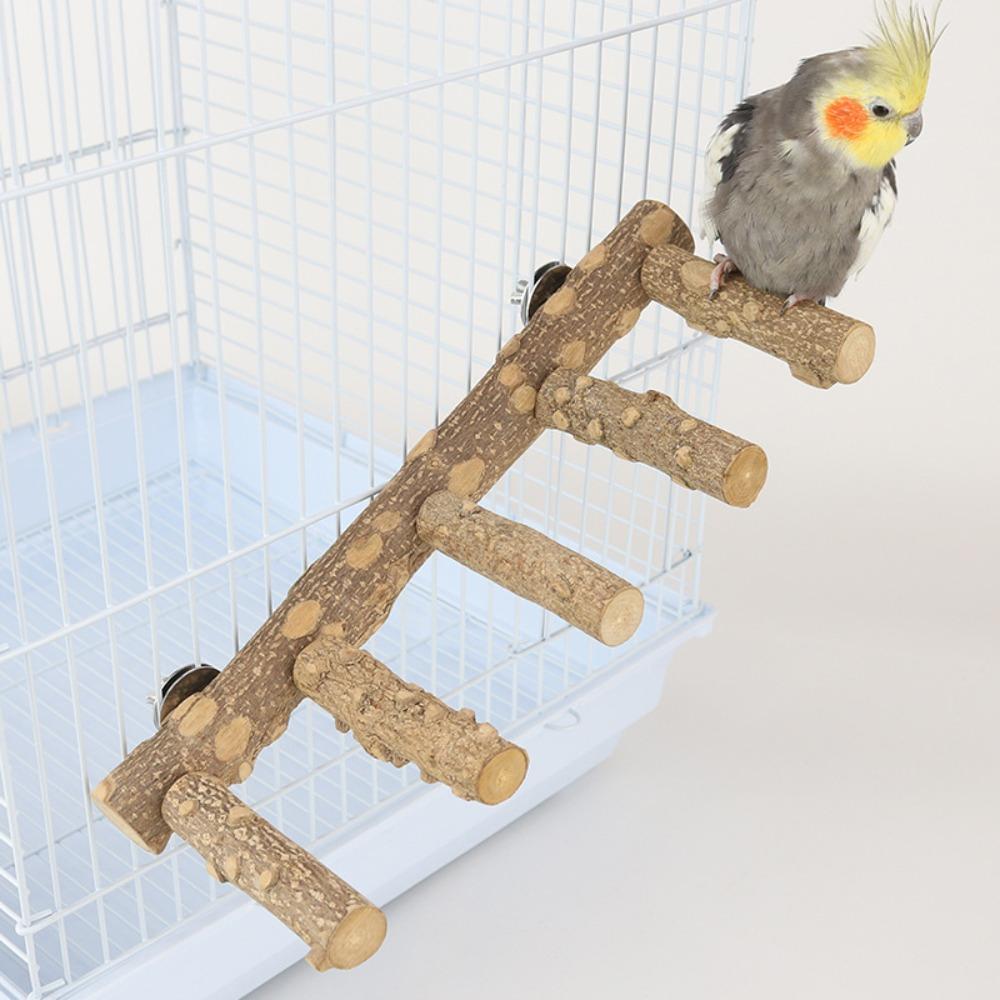 Wear-resistant Bird Cloud Ladder 4/6/8 Step Parrot Grinding Claws Stick Hamster