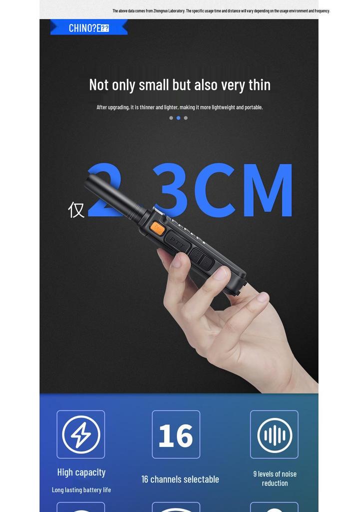 Zhongnuo D008A Мощная уличная рация 10 км для строительства и горного использования