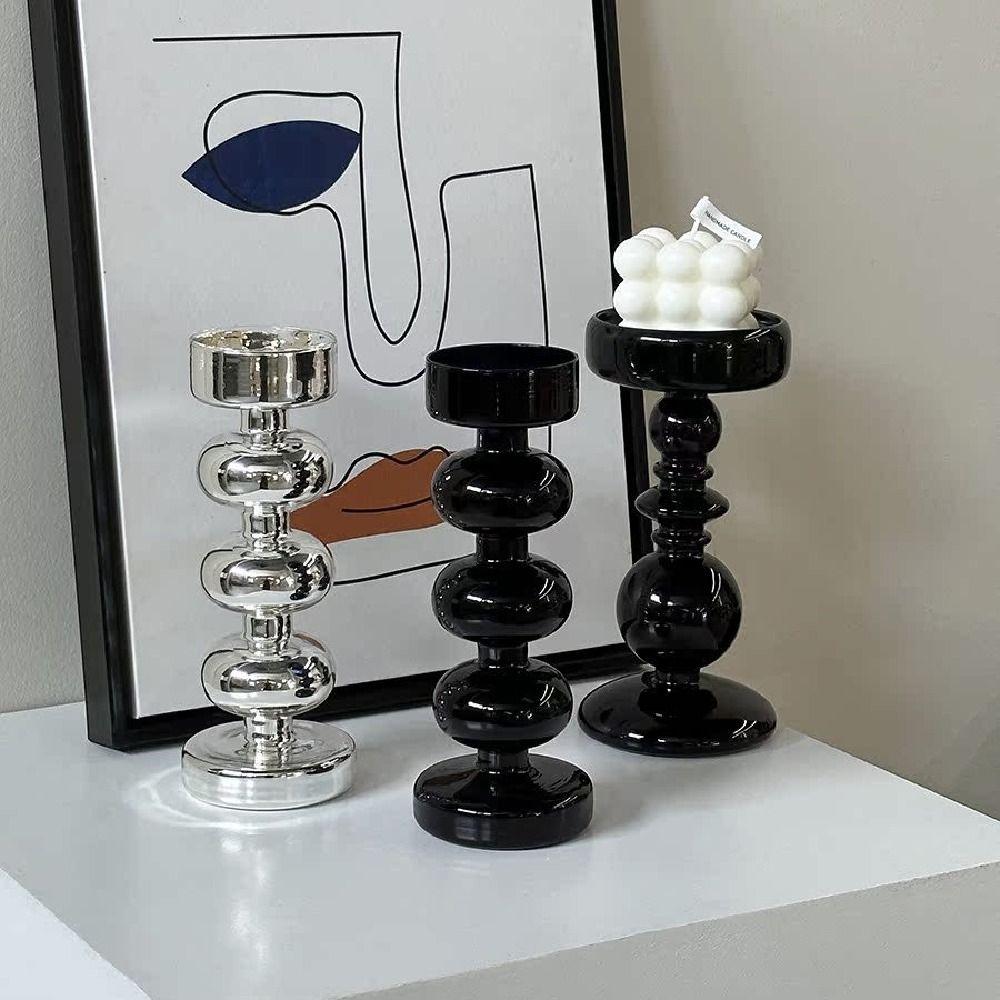 Elegant Minimalist Candlestick European Style Tea Light Rack Photo Props Candle Stands  Party