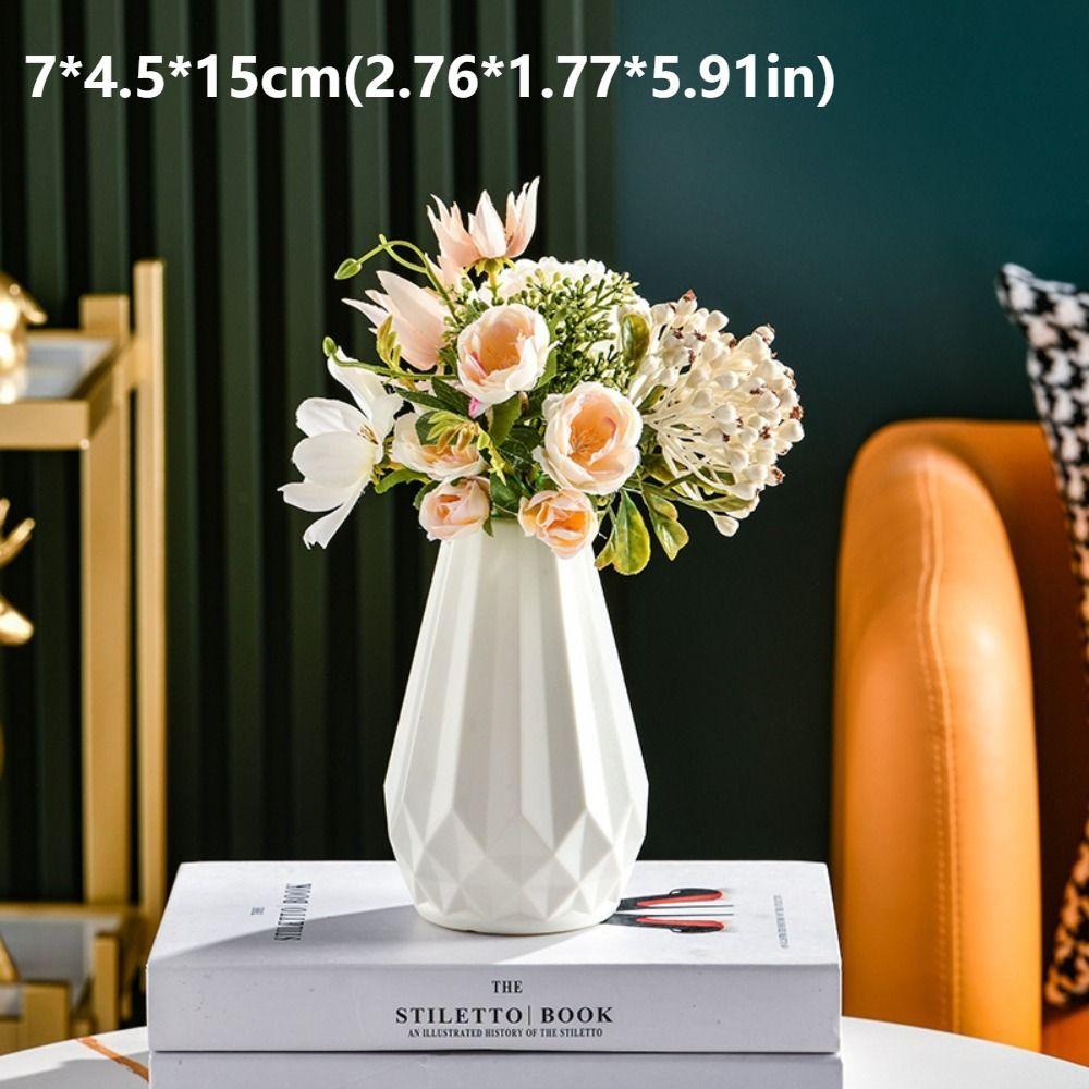 Imitation Ceramic Nordic Flower Vase Creative Flower Bottle  Home Decoration