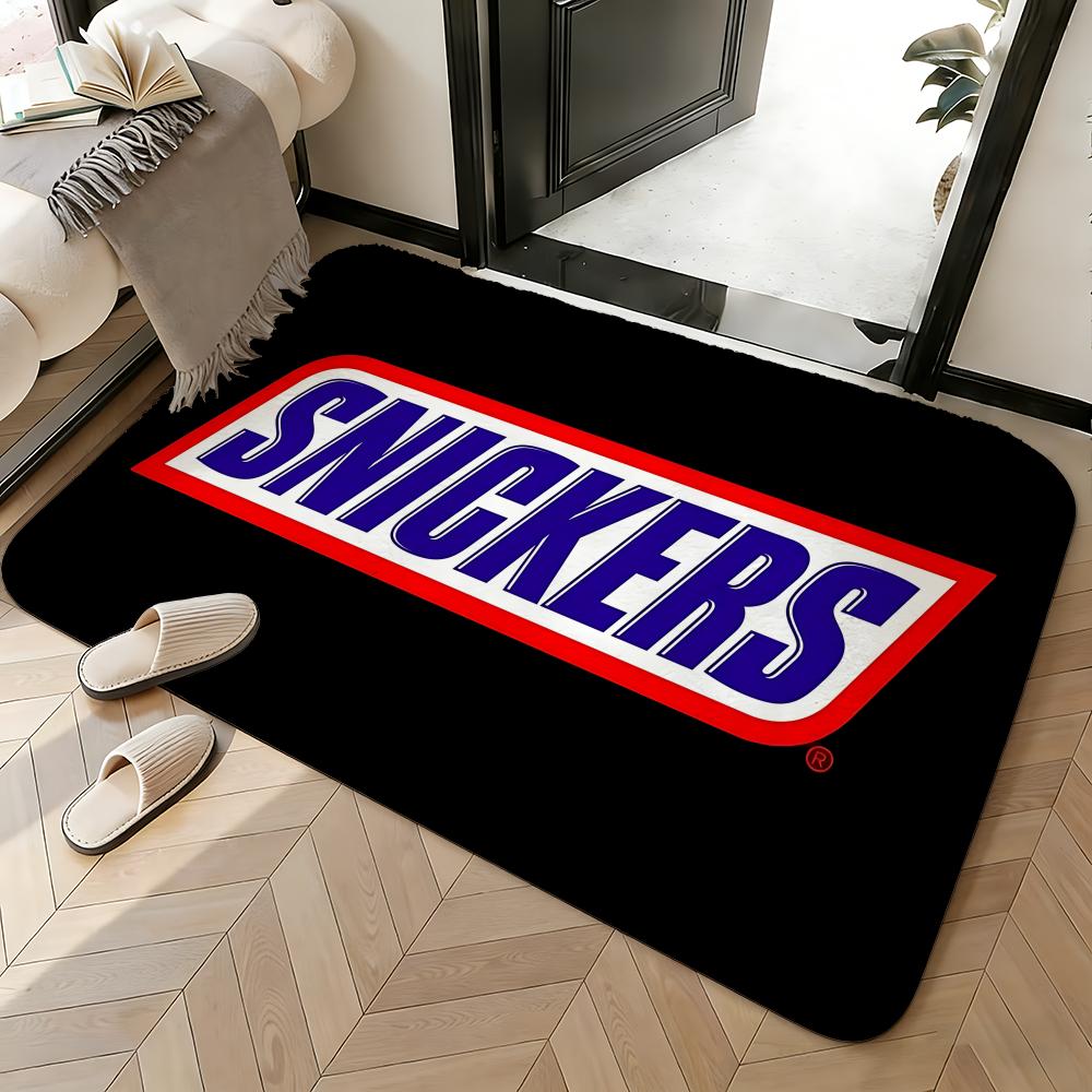 Мягкий Впитывающий Нескользящий Коврик Логотип бренда S-Snickers Коврик для Пола Домашний Декор Придверный Коврик Коврик для Пола в Спальню Коврик для Ванной