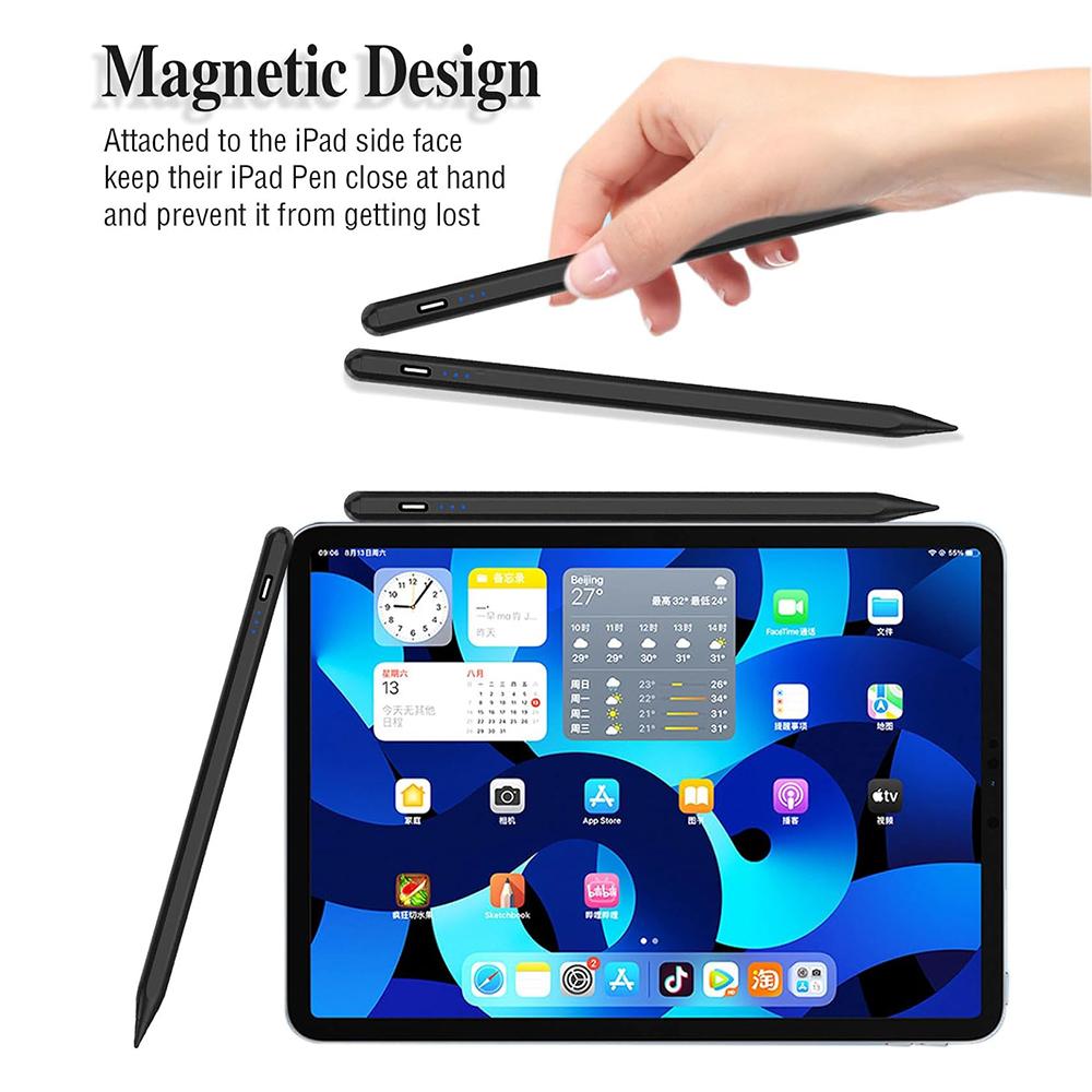Fast Charging Universal Type C Charging Stylus Pencil with Replacement Tip Tablet Pen for iPad Smartphone