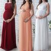 Women Pregnant Lace Long Maxi Maternity Gown Photography Props Dress Clothes