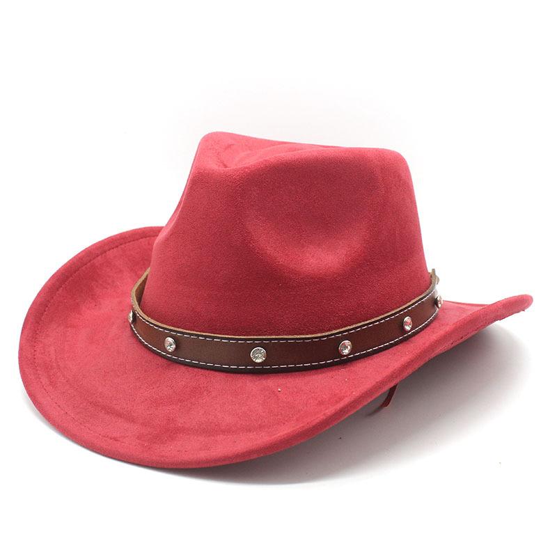 Замшевая перевернутая ковбойская шляпа Мужские и женские шляпы Мужские и женские этнические шляпы с загнутыми полями Шляпы в стиле французского джаза