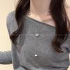 Elegant Rhinestone Pearl Butterfly Tassel Necklace - Luxury Chic Clavicle Chain for Women