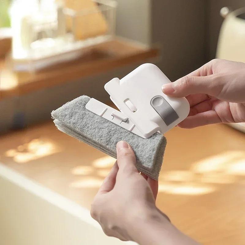 2 в 1 инструмент для очистки пазов, оконная рама, дверная щетка для чистки пазов, инструменты для очистки направляющих раздвижной двери, ручной очиститель щелей