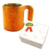 Hello Kitty Wooden Made of Japanese Enju Gift Wrapping A Gift from the North Merchandise, Hand-Carved Mug, Wood, Available,