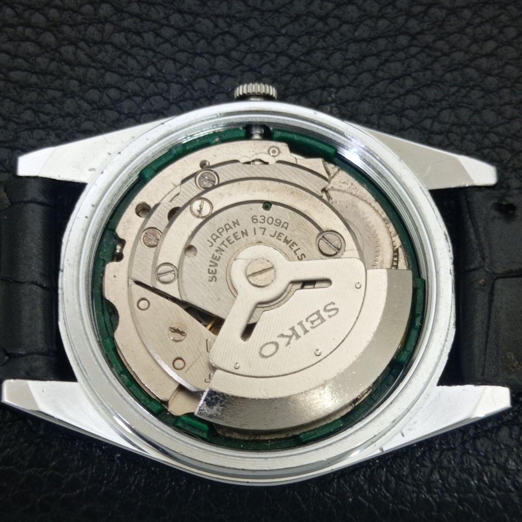 АВТОМАТИЧЕСКИЕ ВИНТАЖНЫЕ ВОССТАНОВЛЕННЫЕ МУЖСКИЕ ЧАСЫ SEIKO 5 6309A ЯПОНИЯ ЧЕРНЫЕ a442928-1