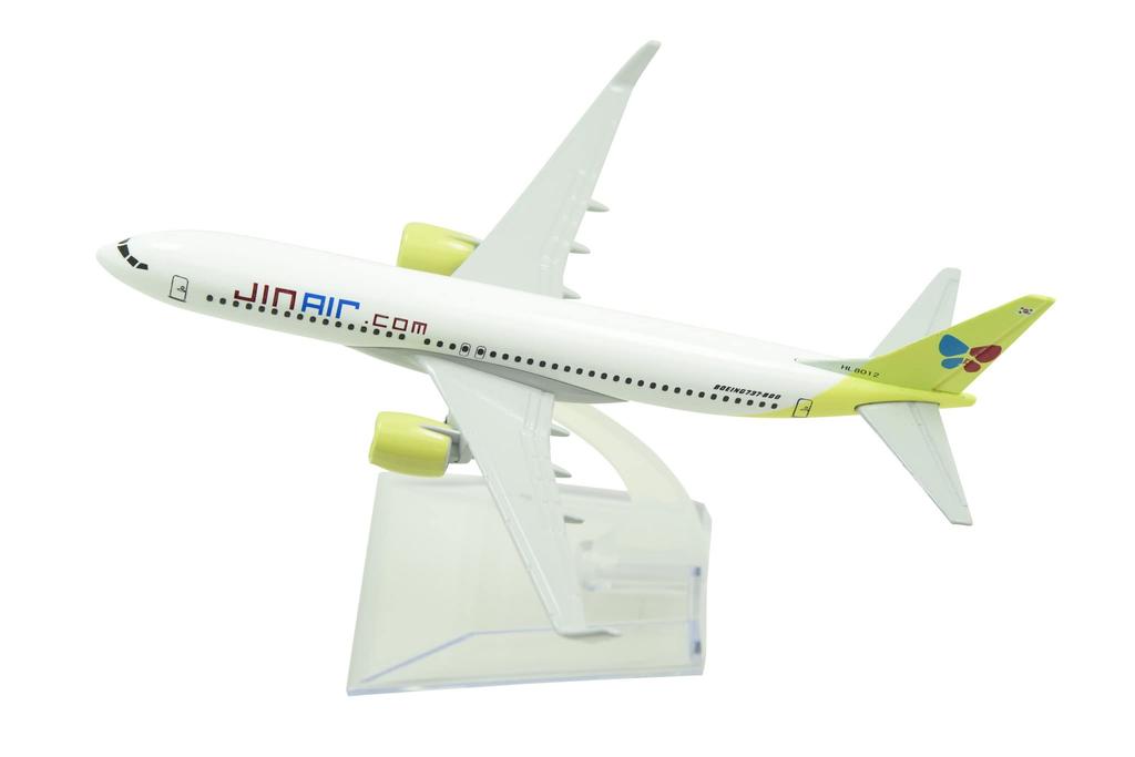 ДИНАСТИЯ ТАН 16см Корейский Jinair B737 Модель самолета из сплава Игрушка 1/400