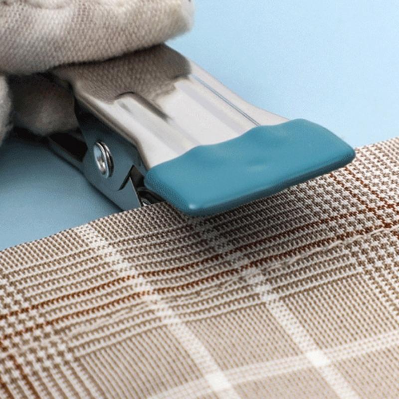 Pack Of 10 Beach Towel Clips Stainless Steel Clothes Fasteners Holders Sandproof Camping Clothespins for Outdoor Use