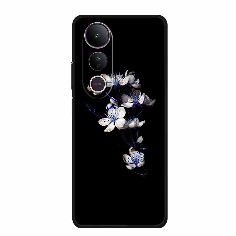 Чехол для телефона Vivo V50 Lite V 50 lite Чехол Милый Мультяшный Черный Силиконовый Мягкий Задний Чехол Для Vivo V50 Lite 5G 4G Чехол V50lite