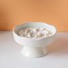 High-Legged Ceramic Slow Feeder Bowl for Cats and Dogs - Anti-Choking Design and Stable, Neck Protection Pet Bowl