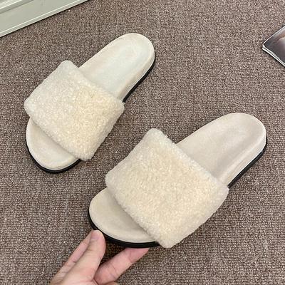 Мех Женские Балетки Хлопковые Тапочки Зимняя Домашняя Обувь Повседневное Платье Женские Сапоги 2025 Ходьба Уютный Новый Тренд Chaussure Femme