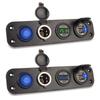 Dual USB Charger Power Adapter Digital Voltmeter QC 3.0 Car Charger Outlet Panel C Igarette Lighter Socket