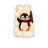 Penguin Christmas Stair Snow Decor Illuminating Snow Scene Decoration  Holiday DIY Decorations