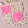 Alphanumeric Silicone Mold Letters Numbers Fondant Chocolate Mold Cake Decorating Baking Tools Kitchen Gadgets Accessories