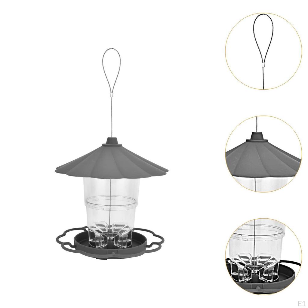 Bird Feeder Feeding Station for Outside Food Dispenser Hummingbirds Terrace