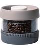 Espresso Tokyo Coffee Canister, Vacuum Sealed, Press-the-Button Emptying, Coffee Bean Storage Container (450ml (approximately 100g of Coffee Beans))