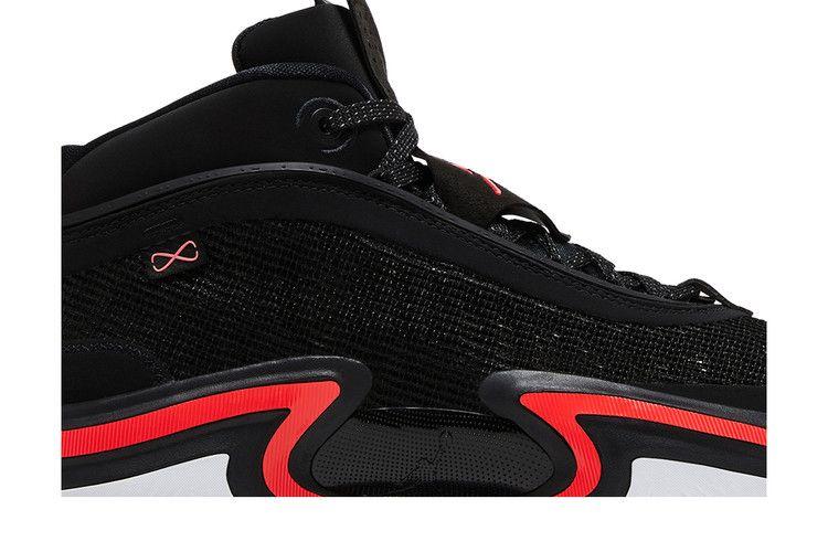 Мужские кроссовки Jordan 36 PF Infrared 23 (Белая подошва) Черный/Инфракрасный 23