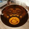 Круглый ковер Galatasaray S.K, Ковер для гостиной, спальни, дивана, игровой комнаты, Нескользящий коврик для пола