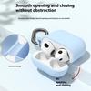 For AirPods 4 Case Silicone Wireless Earphone Protective Cover with Carabiner