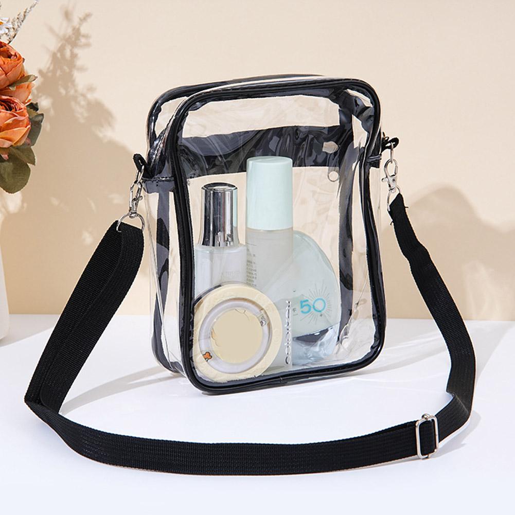 Прозрачная сумка через плечо из ПВХ, мини-кошелек для концерта, кроссбоди с сумочкой, повседневная сумка с передним карманом M1A8