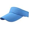 Visor Sun Visor Plain Hat Stylish Simple Long Brim Cap CA502 [White Fang] Women's (Blue)