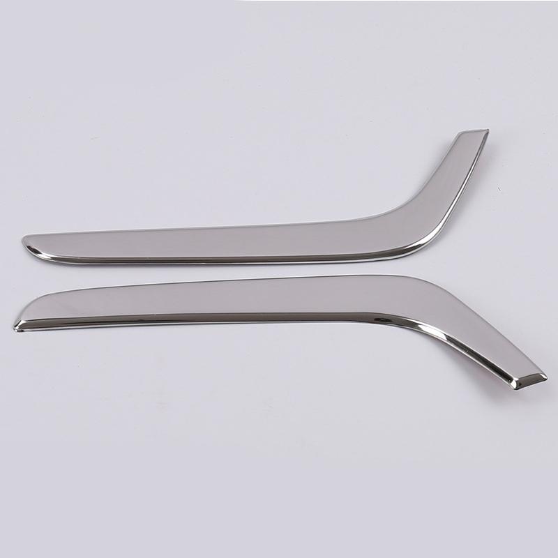 2Pcs Chrome Front Fog Light Cover Molding Trim Auto Chromium For Honda CR-V CRV 2017 2018 2019 Styling Stickers