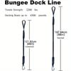 2pcs Dock Mooring Rope (with Stainless Steel Clip) for Boat Docks, Kayaks, Jet Skis, Jet Skis, Pontoons, Canoes, Powerboats