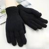1 пара жаккардовых трикотажных перчаток для сенсорных экранов, зимние утепленные перчатки с подкладкой для мужчин и женщин, теплые варежки