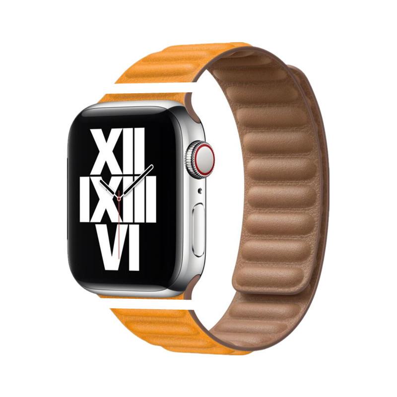 Apple Watch Fine Woven Twill Leather Magnetic Band for Series 5-9 & SE