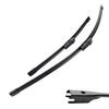 26"+16" Push Button Frameless Wiper Blades 2PCS for NX 200 2015-2020, RAV4 XA40, Harrier XU60, X-Trail T32, CR-V RW, Tiguan Mk2