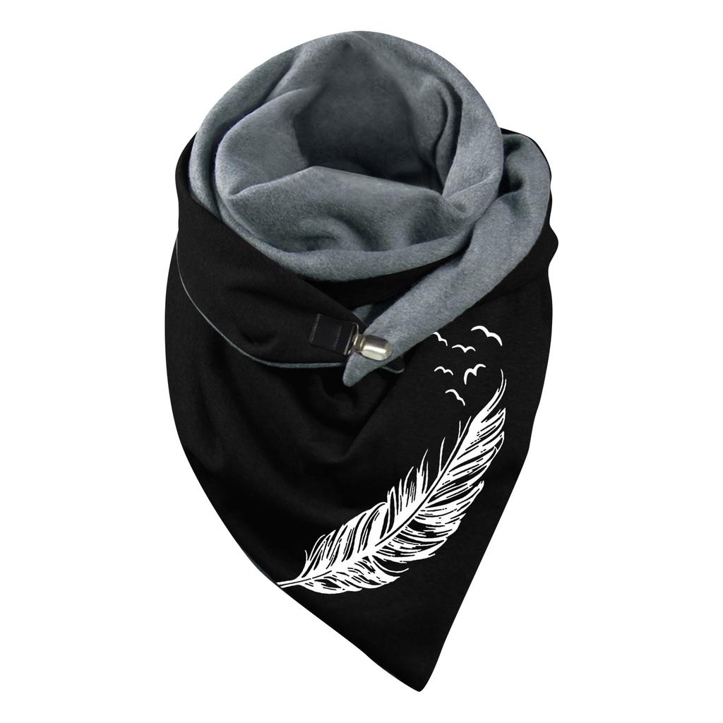 Шарф унисекс Шарфы на пуговицах с принтом Мягкий теплый шарф для лобового стекла