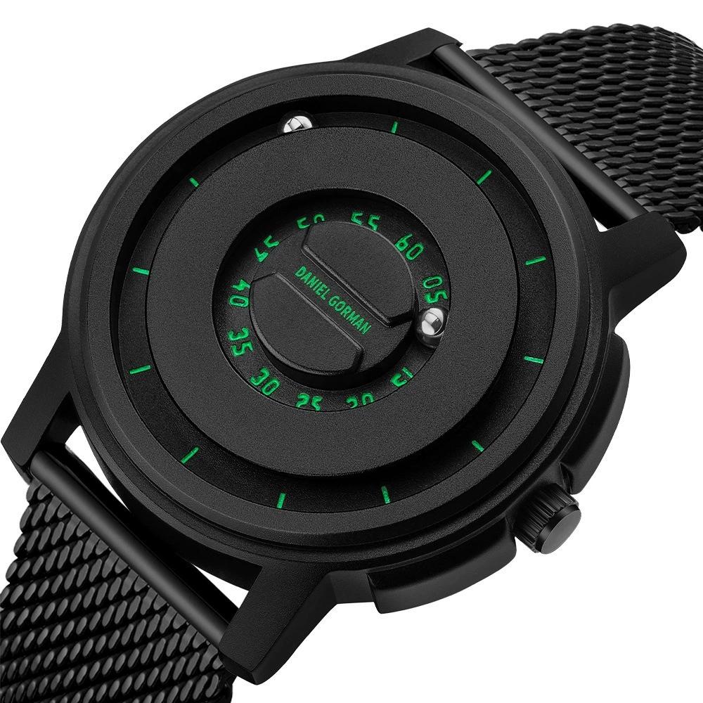 2025 New Top Brand Men's Watch Stainless Steel Band 41mm Quartz Movement Dial Fashionable Charm Magnetic Ball Bearing Alloy Case