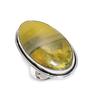 Natural Bumble Bee Jasper Gemstone 925 Sterling Silver Jewelry Ring Size 8 N2i73