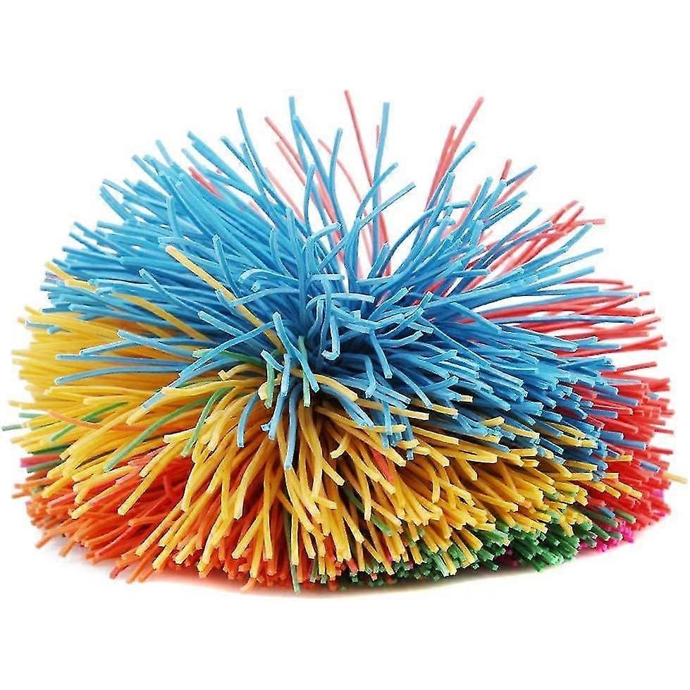 1 Pcs Rubber String Balls Colourful Rubber Ball Toy For Children Small 6 Cm - DD