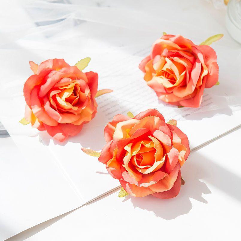 50/100 шт. Шелковая роза Искусственный цветок Уличная защита от УФ-лучей Свадебный букет невесты Арка стена Рождественский венок Для дома Сделай сам Горячая распродажа