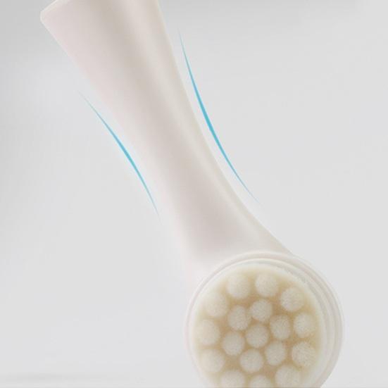 Щетка для очищения лица 2 в 1, двусторонняя силиконовая мягкая щетина, для снятия макияжа, отшелушивания, глубокой очистки пор, ручного умывания лица, скрабера для лица