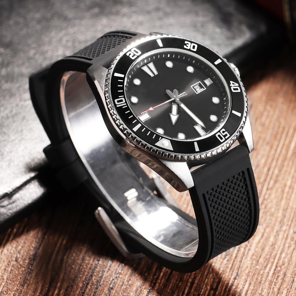 22 мм Спортивный силиконовый ремешок для часов Универсальные ремешки увеличенной длины Водонепроницаемый резиновый ремешок с пряжкой-пином Аксессуары для браслета-ремня для Seiko