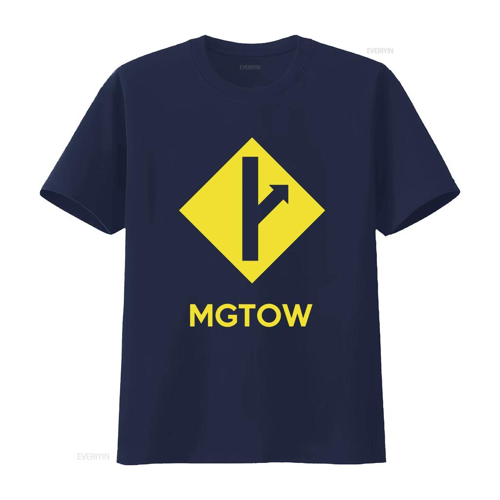 Mgtow Men Going Their Own Way Yellow Sign Arrow T Shirt vintage Washed Casual fashion Comfortable homme graphic Versatile