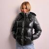 Womens Thick Hooded Cotton Jacket Winter Warm Coat Casual Solid Color Mid-Length Outerwear