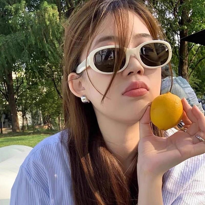 Korean Style Oval Sunglasses For Women With Uv400 Protection And Polarized Lenses For Outdoor Travel And Fashion