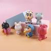 Crayon Shin-Chan Figures  Kawaii Animation Tabletop Ornaments Animation Design Watching TV Phone Support Adorable Figure Decorations plaything