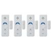 Slim Window Alarm with Impact & Open Detection, Pearl White, ASA-W13-2P PW (2 Pieces) X 2, Total 2-Piece Set
