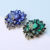 Faux Gemstone Brooch Wedding Bridal Rhinestone Brooch Pin Fashion Dress Coat Accessories Cute Jewelry for Women Girls